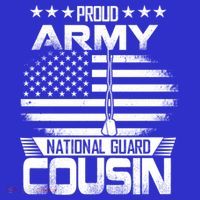 Proud National Guard Veteran Cousin With Us Flag Patrioitc Gift Women's Tank Top thumb 5