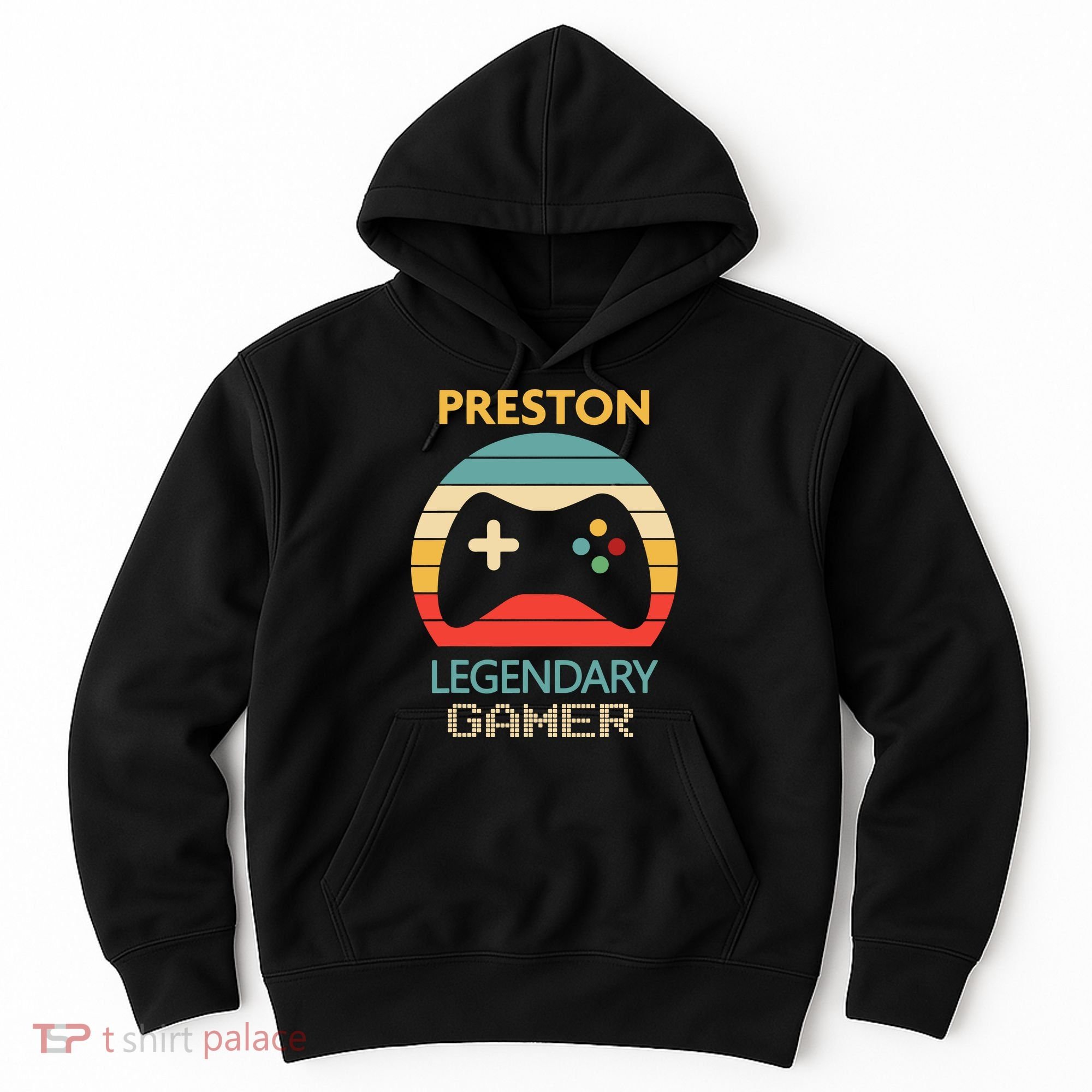 Preston Name Gift Personalized Legendary Gamer Hoodie