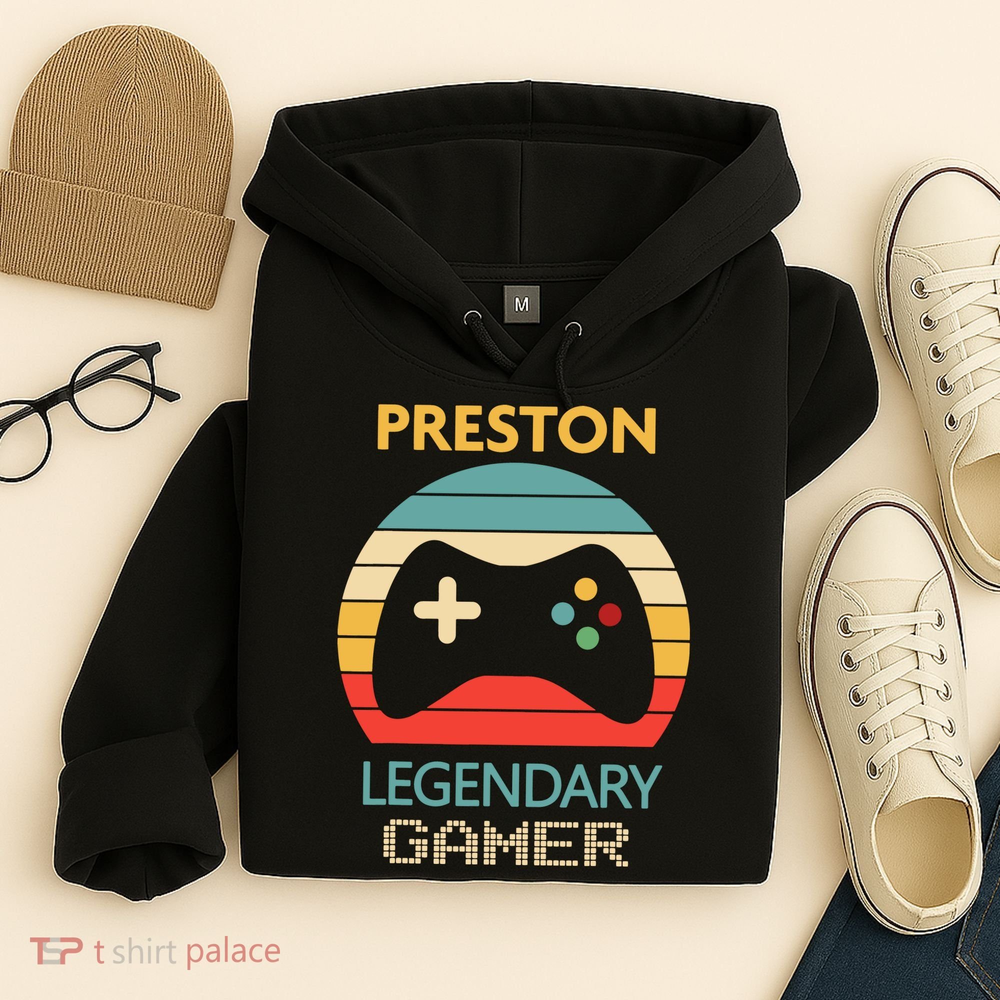 Preston Name Gift Personalized Legendary Gamer Hoodie
