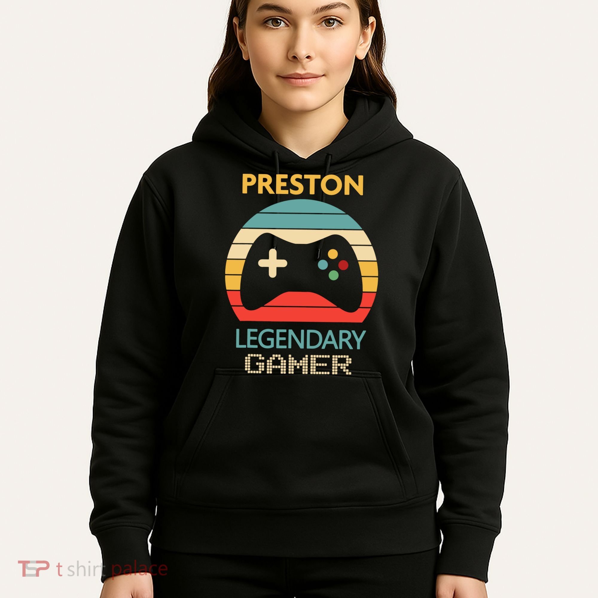 Preston Name Gift Personalized Legendary Gamer Hoodie