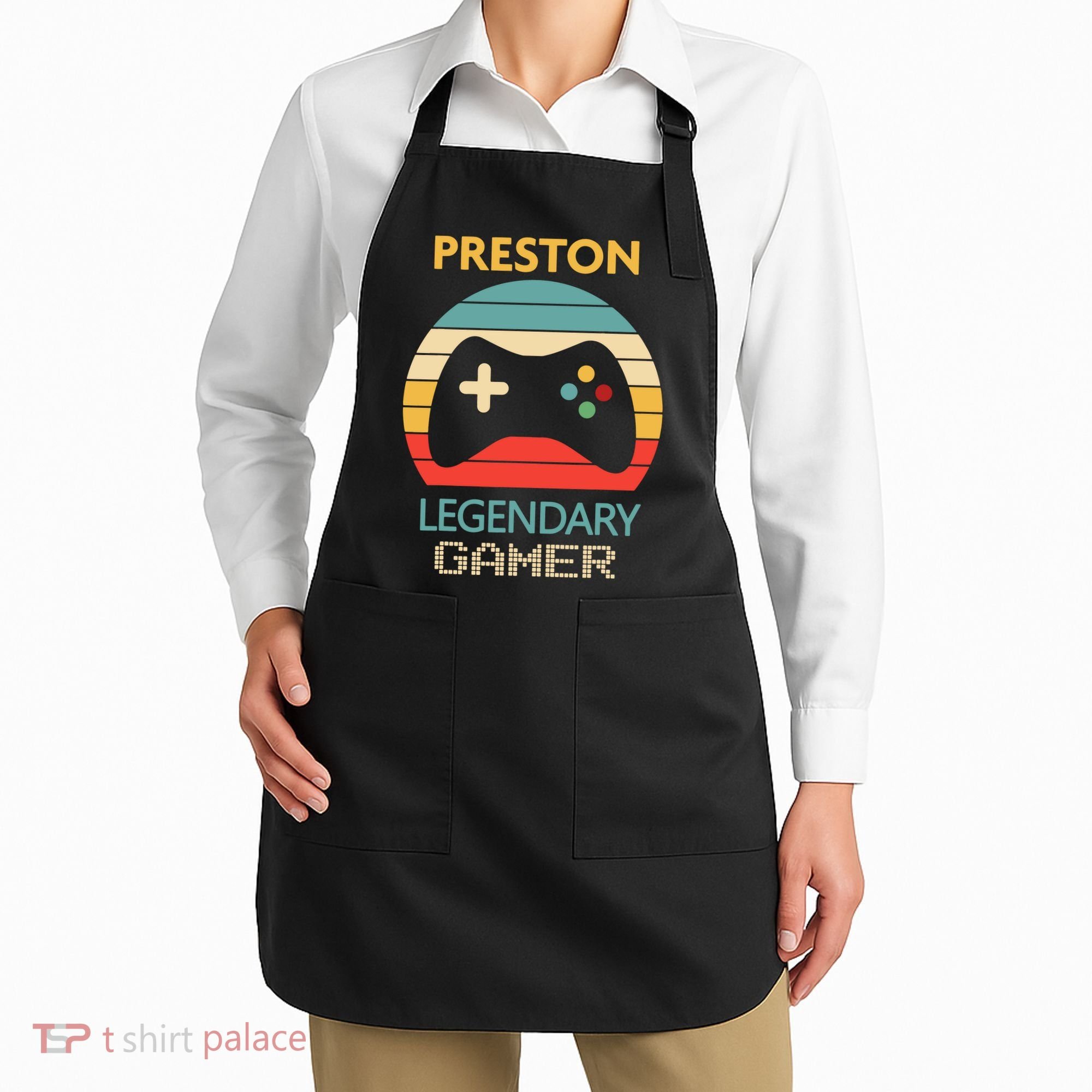 Preston Name Gift Personalized Legendary Gamer Apron