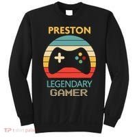 Preston Name Gift Personalized Legendary Gamer Sweatshirt thumb 0