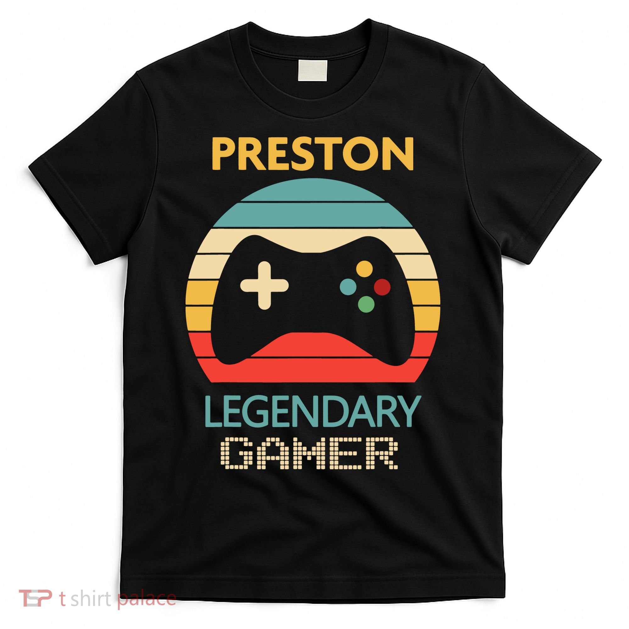 Preston Name Gift Personalized Legendary Gamer T-Shirt