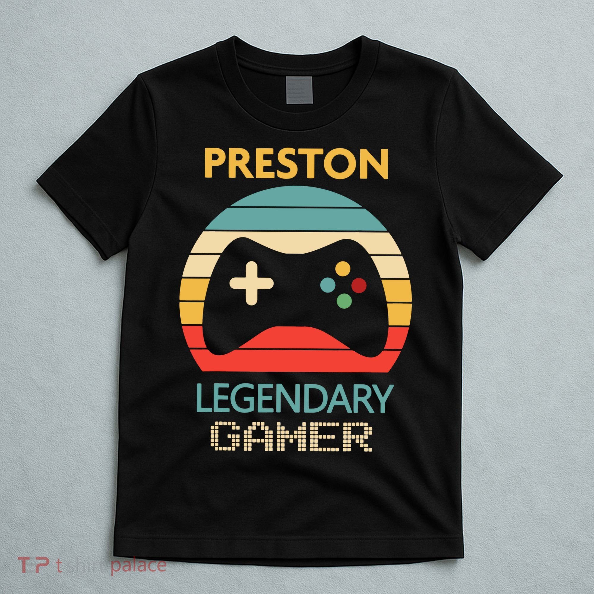 Preston Name Gift Personalized Legendary Gamer T-Shirt