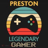 Preston Name Gift Personalized Legendary Gamer Button thumb 1