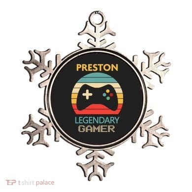 Preston Name Gift Personalized Legendary Gamer Ornament