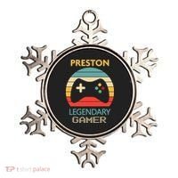 Preston Name Gift Personalized Legendary Gamer Ornament thumb 0