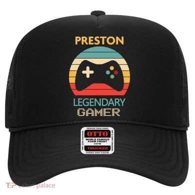 Preston Name Gift Personalized Legendary Gamer Hat