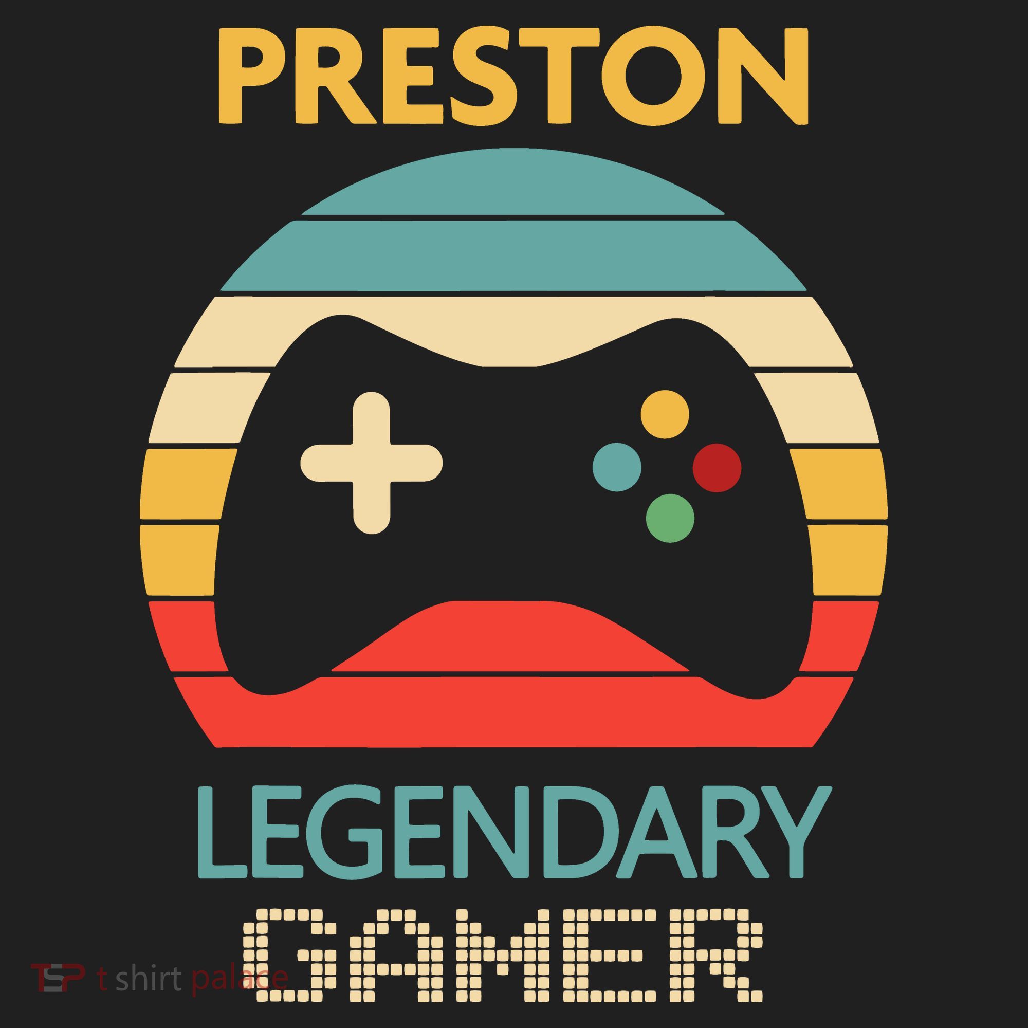 Preston Name Gift Personalized Legendary Gamer Hat