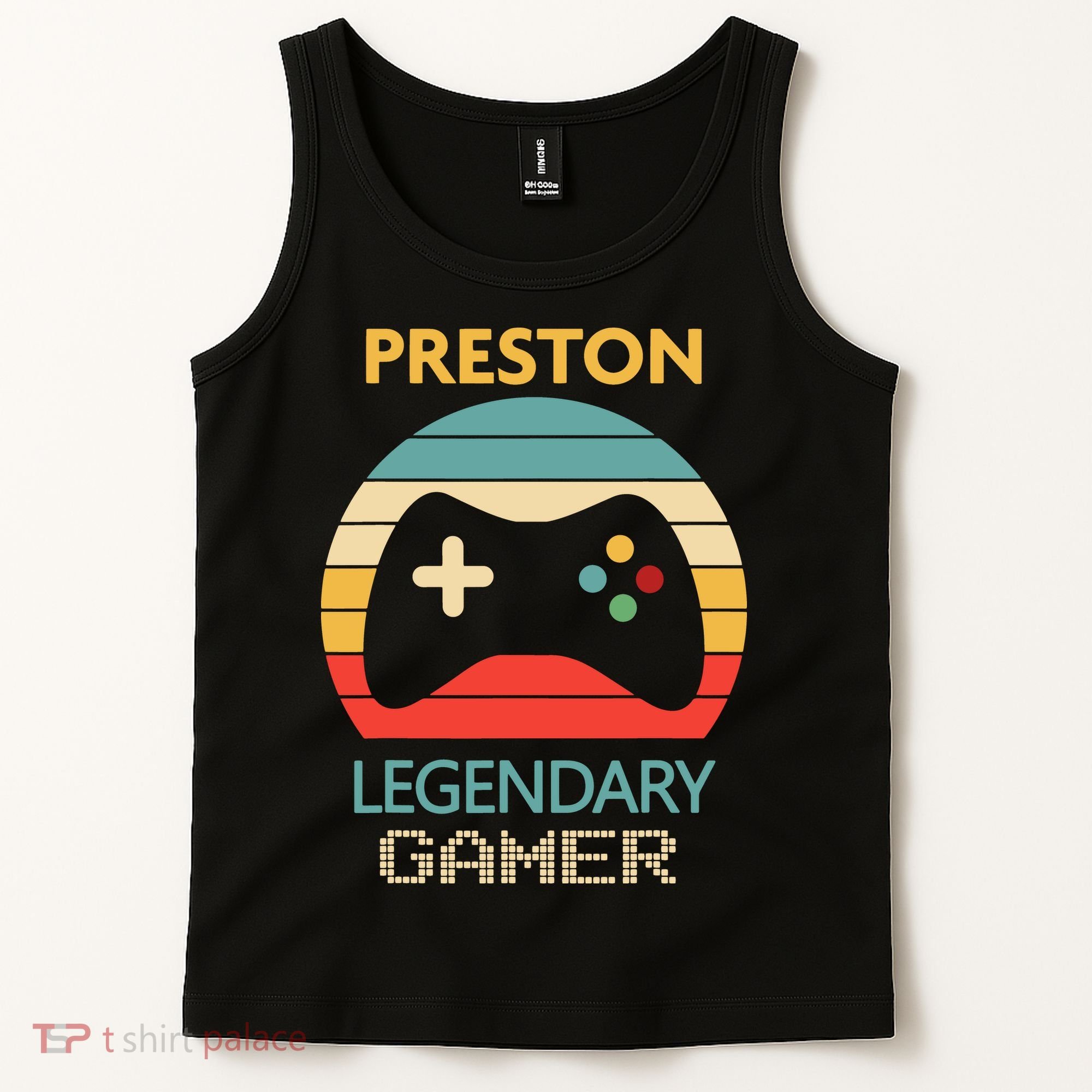 Preston Name Gift Personalized Legendary Gamer Tank Top