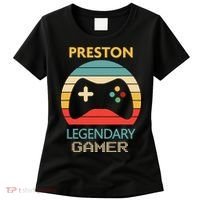 Preston Name Gift Personalized Legendary Gamer Women's T-Shirt thumb 0