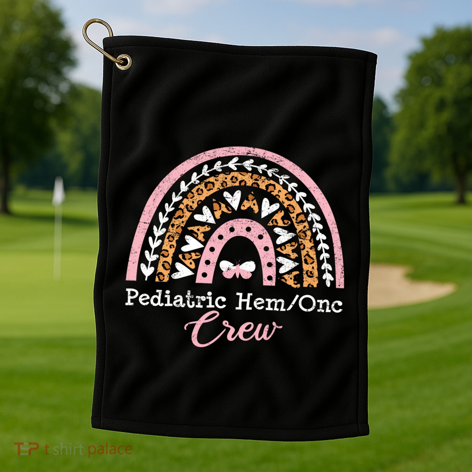 Pediatric Nurse Hemonc Pediatric Hematology Oncology Gift Golf Towel