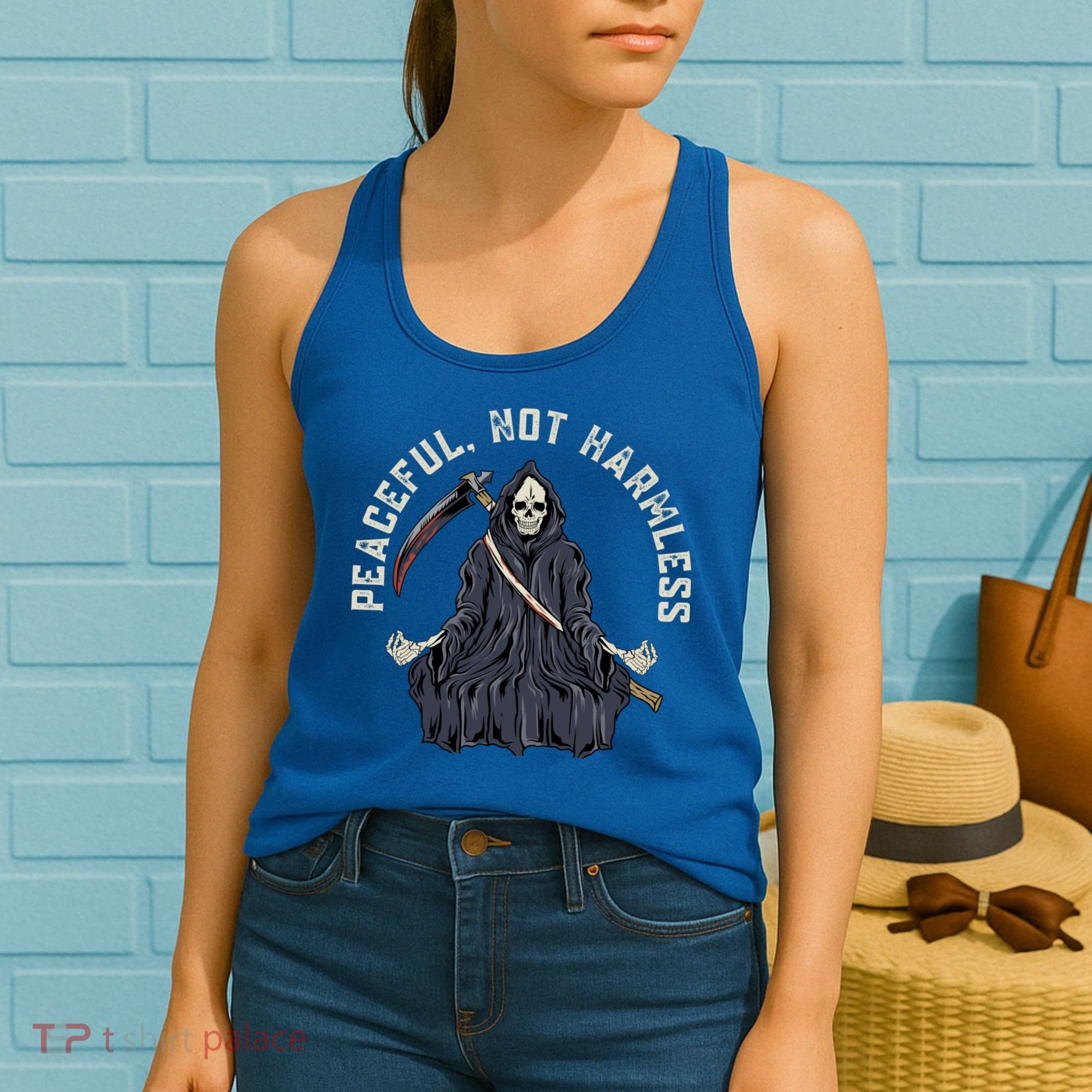 Peaceful, Not Harmless Peaceful Not Harmless Women's Tank Top