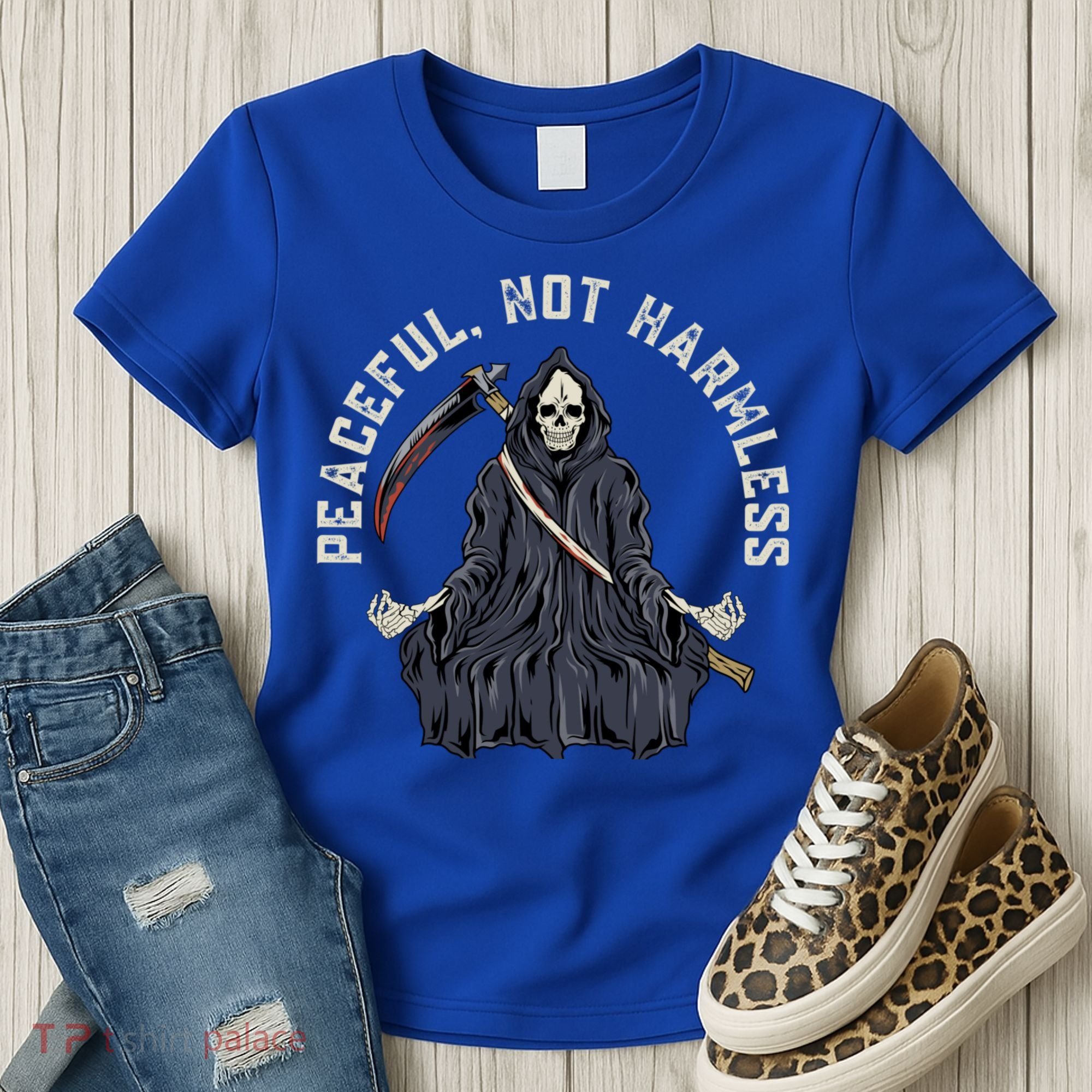 Peaceful, Not Harmless Peaceful Not Harmless Women's T-Shirt