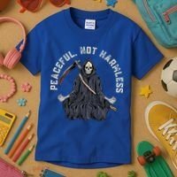 Peaceful, Not Harmless Peaceful Not Harmless Kids T-Shirt thumb 3