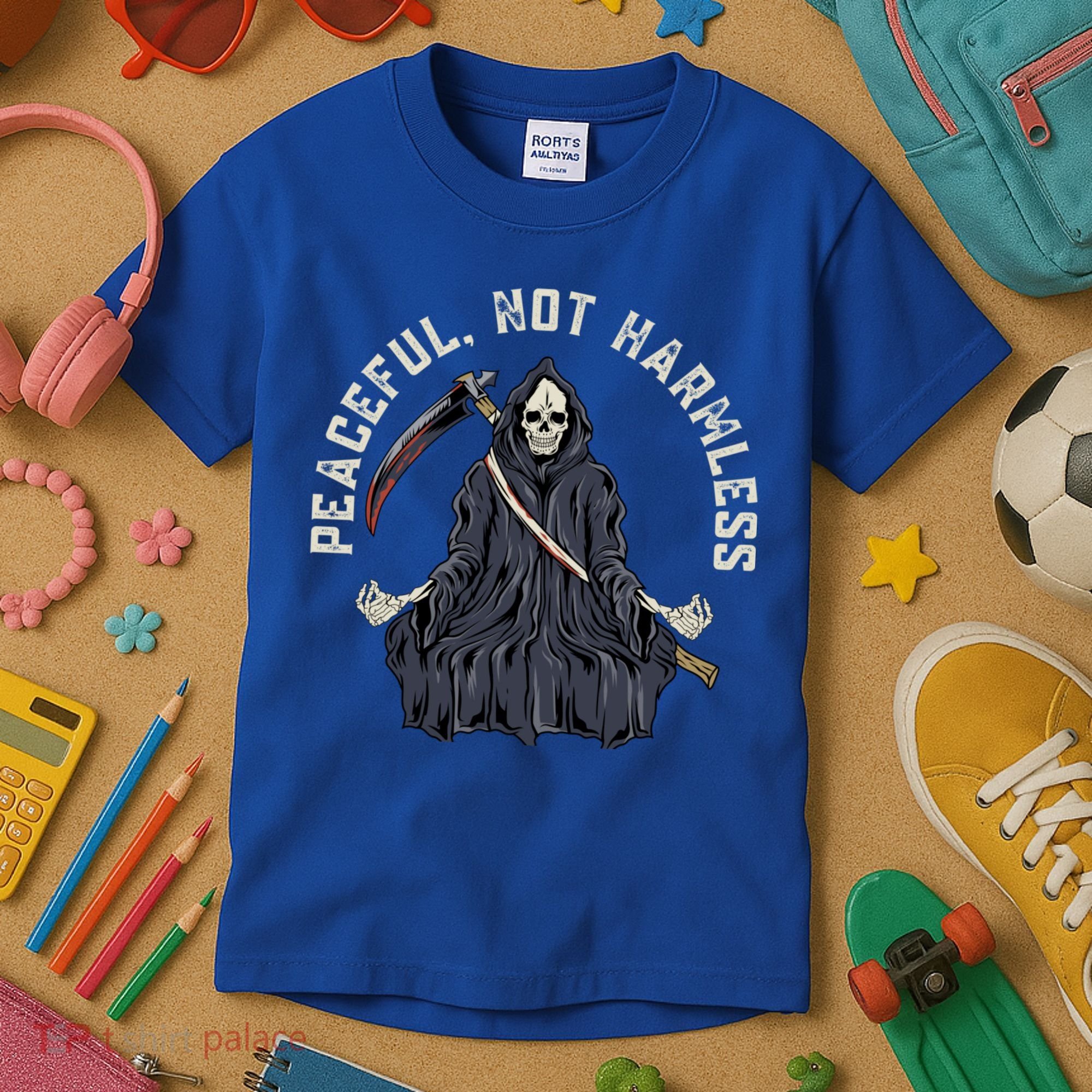Peaceful, Not Harmless Peaceful Not Harmless Kids T-Shirt