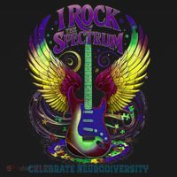 Proud Neurodiversity I ROCK THE SPECTRUM Autism Awareness Coaster thumb 2