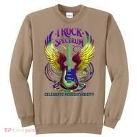 Proud Neurodiversity I ROCK THE SPECTRUM Autism Awareness Sweatshirt thumb 0