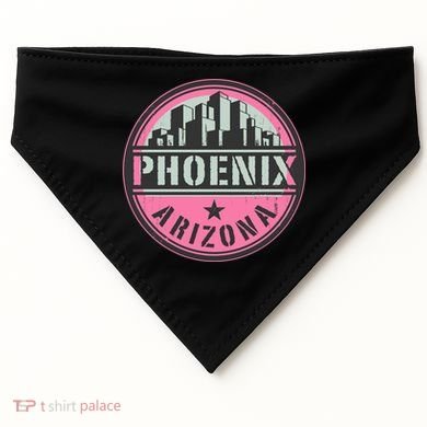 Phoenix Neon Logo USA-Made Doggie Bandana