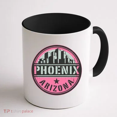 Phoenix Neon Logo Coffee Mug back