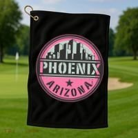 Phoenix Neon Logo Golf Towel thumb 1