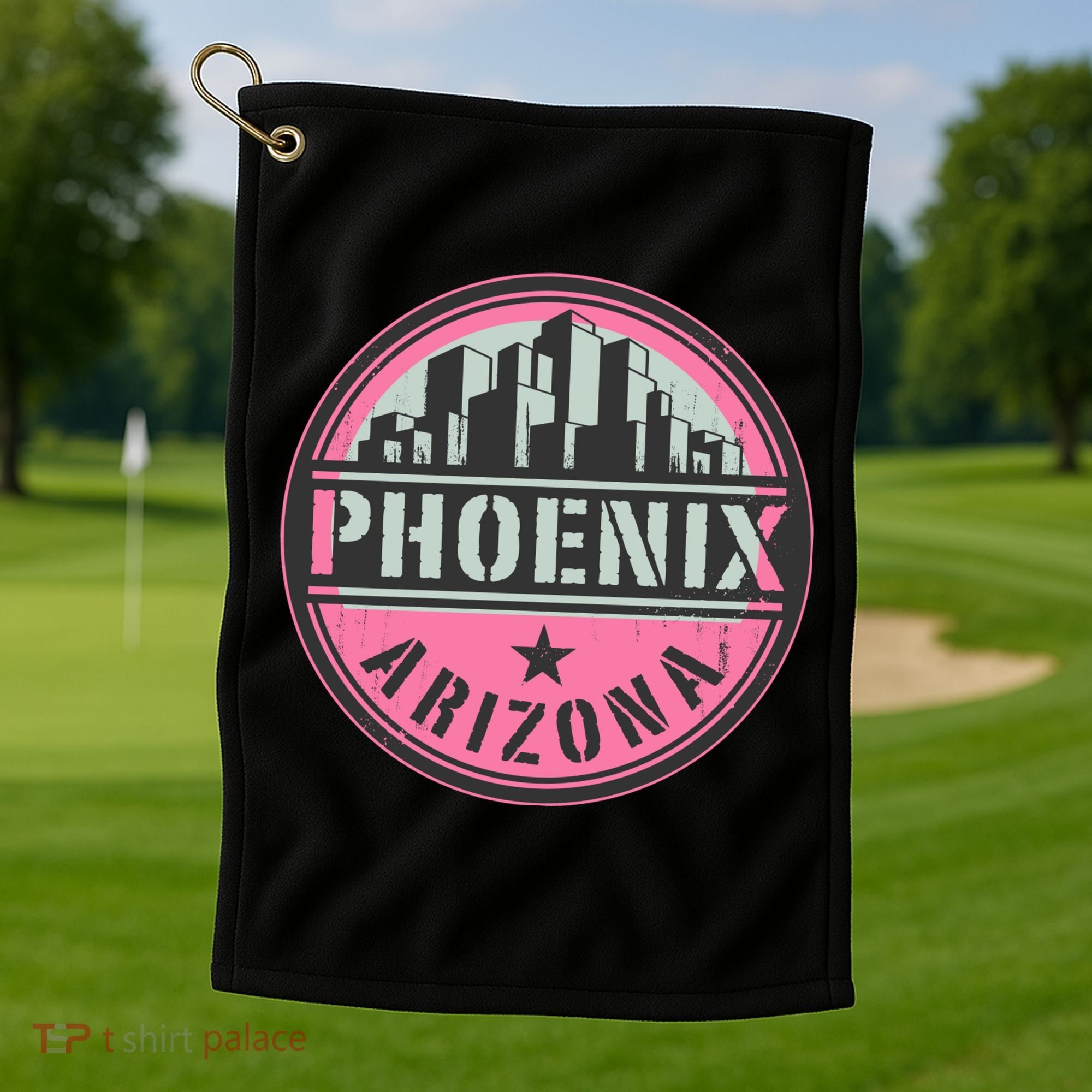 Phoenix Neon Logo Golf Towel