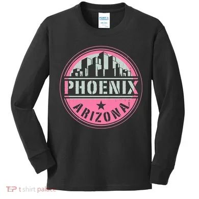 Phoenix Neon Logo Kids Long Sleeve Shirt
