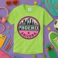 Phoenix Neon Logo Kids T-Shirt thumb 3