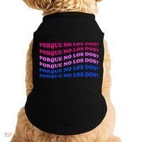 Porque No Los Dos Why Not Both Spanish Mexico Bisexual Pride Gift Doggie Tank thumb 0