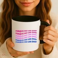 Porque No Los Dos Why Not Both Spanish Mexico Bisexual Pride Gift Coffee Mug thumb 3