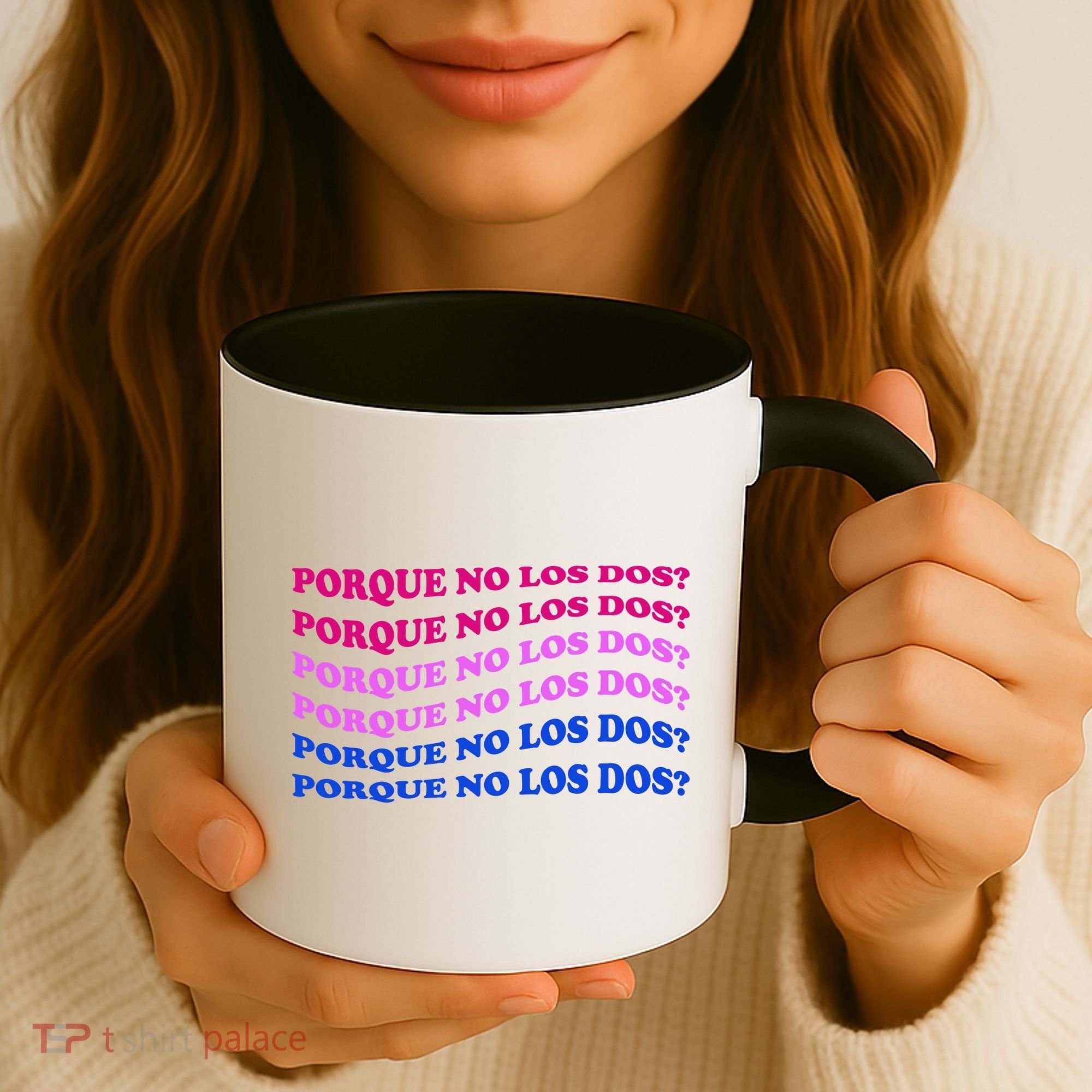Porque No Los Dos Why Not Both Spanish Mexico Bisexual Pride Gift Coffee Mug