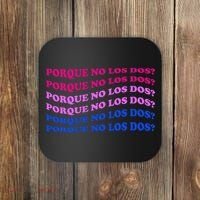 Porque No Los Dos Why Not Both Spanish Mexico Bisexual Pride Gift Coaster thumb 0
