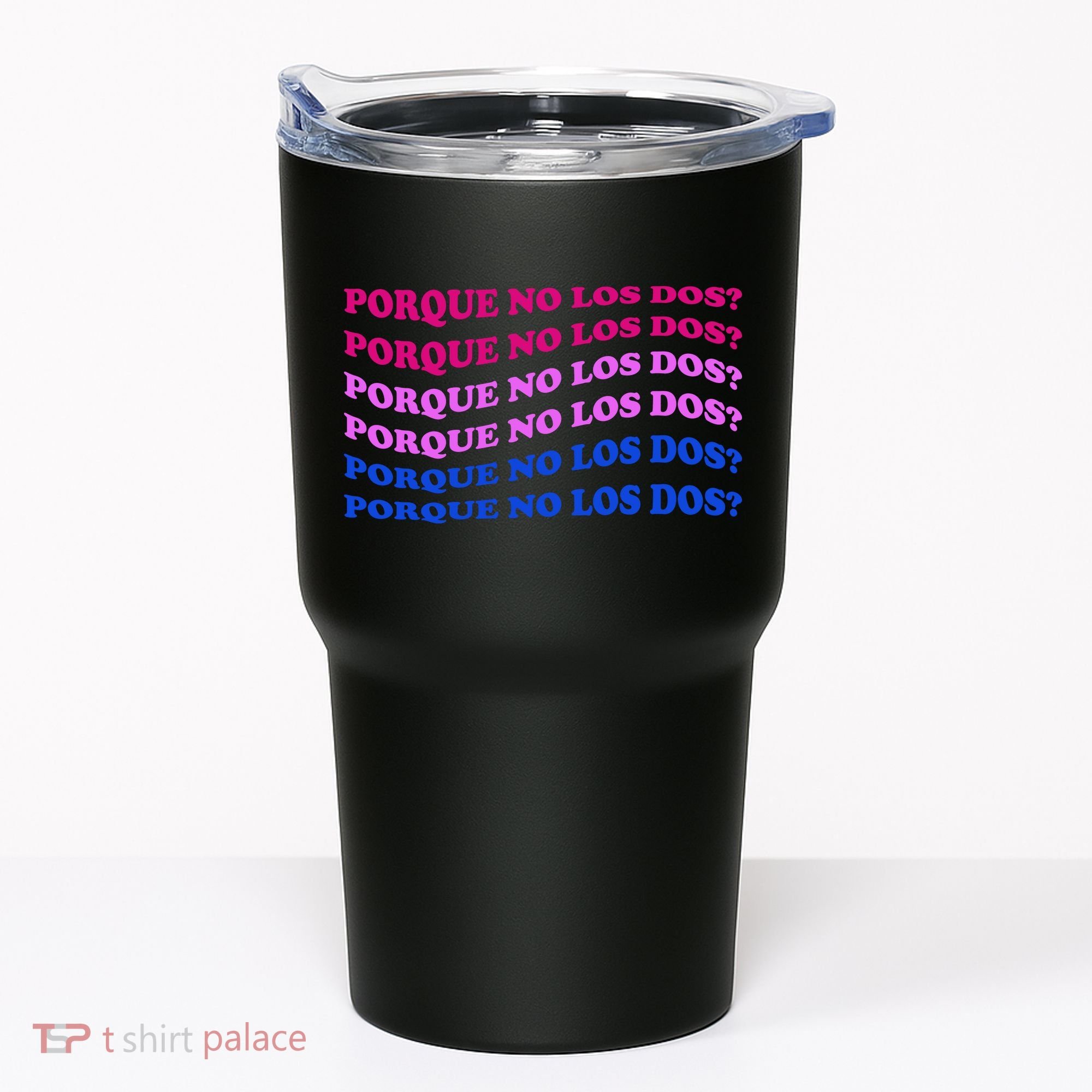Porque No Los Dos Why Not Both Spanish Mexico Bisexual Pride Gift Tumbler