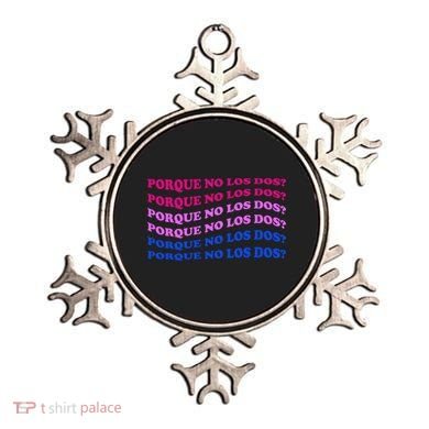 Porque No Los Dos Why Not Both Spanish Mexico Bisexual Pride Gift Ornament