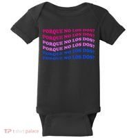 Porque No Los Dos Why Not Both Spanish Mexico Bisexual Pride Gift Baby Bodysuit thumb 0