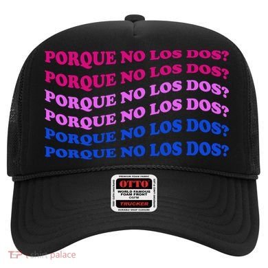 Porque No Los Dos Why Not Both Spanish Mexico Bisexual Pride Gift Hat