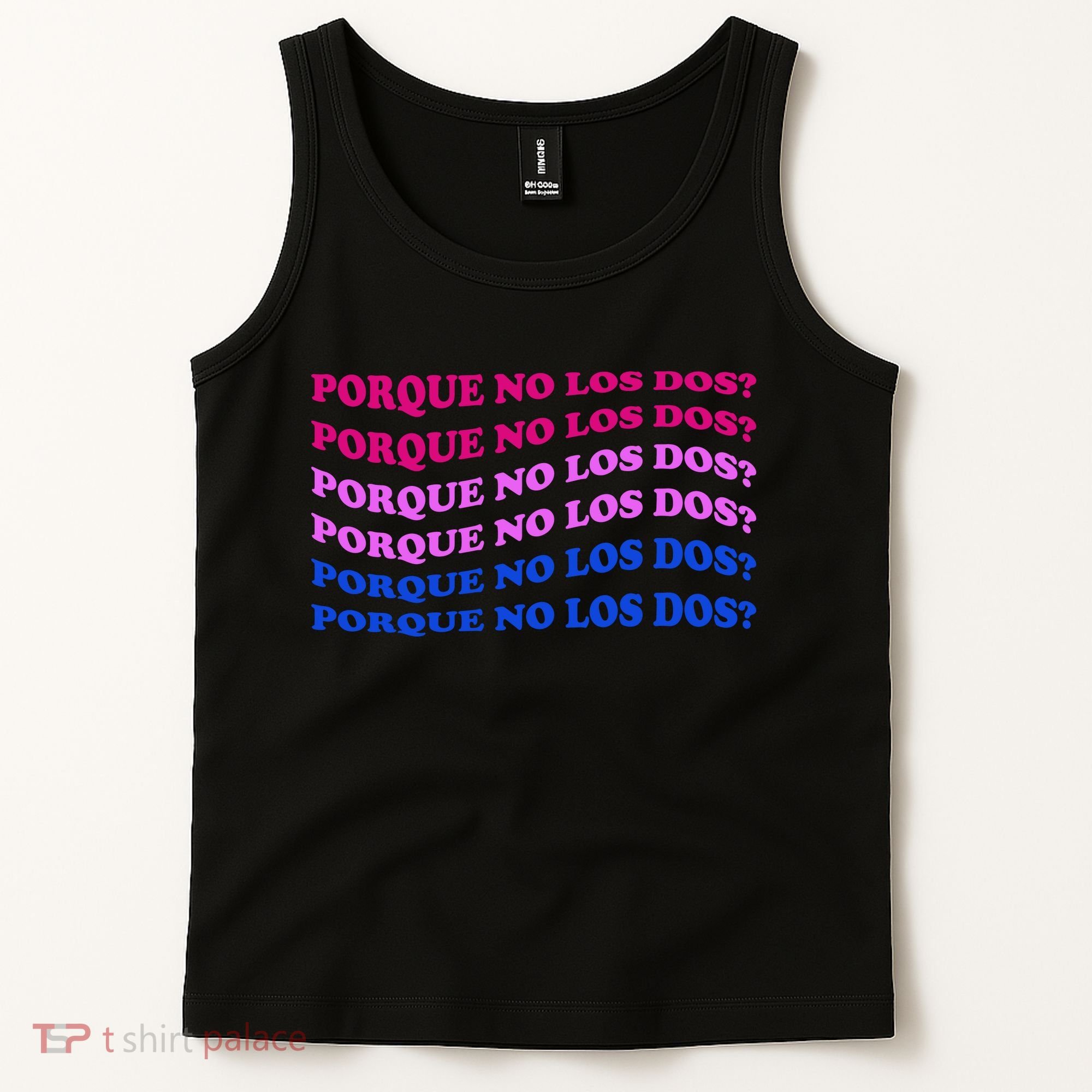 Porque No Los Dos Why Not Both Spanish Mexico Bisexual Pride Gift Tank Top