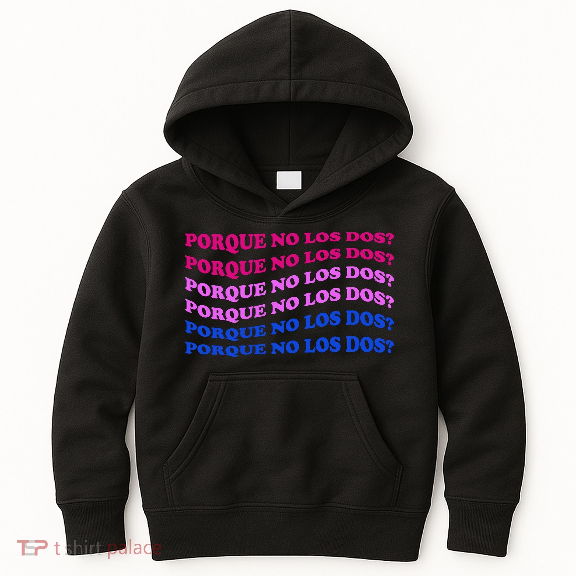 Porque No Los Dos Why Not Both Spanish Mexico Bisexual Pride Gift Kids Hoodie