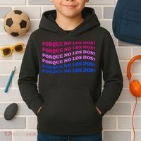 Porque No Los Dos Why Not Both Spanish Mexico Bisexual Pride Gift Kids Hoodie thumb 2