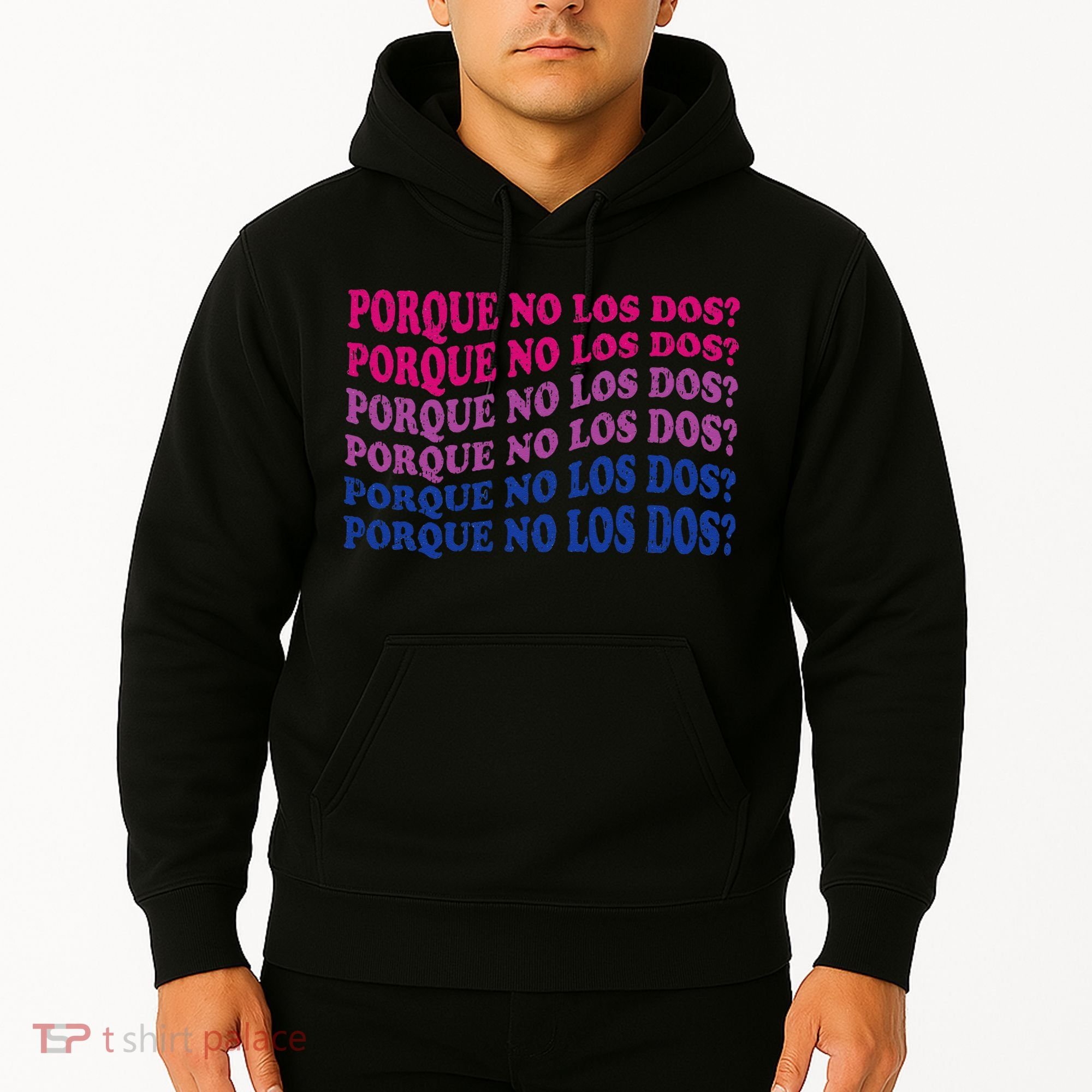 Porque No Los Dos Why Not Both Spanish Mexico Bisexual Pride Hoodie