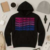 Porque No Los Dos Why Not Both Spanish Mexico Bisexual Pride Hoodie thumb 3