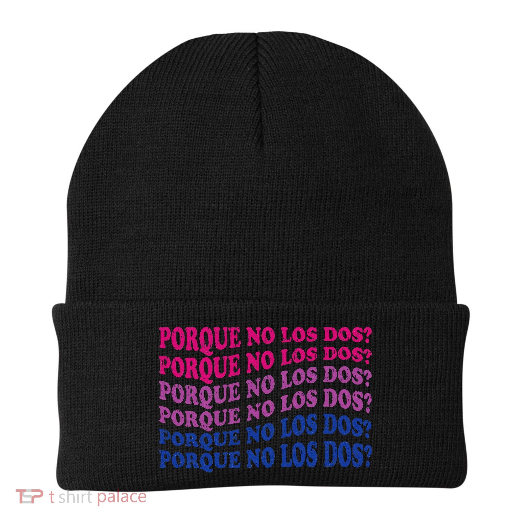 Porque No Los Dos Why Not Both Spanish Mexico Bisexual Pride Beanie