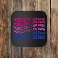 Porque No Los Dos Why Not Both Spanish Mexico Bisexual Pride Coaster thumb 0
