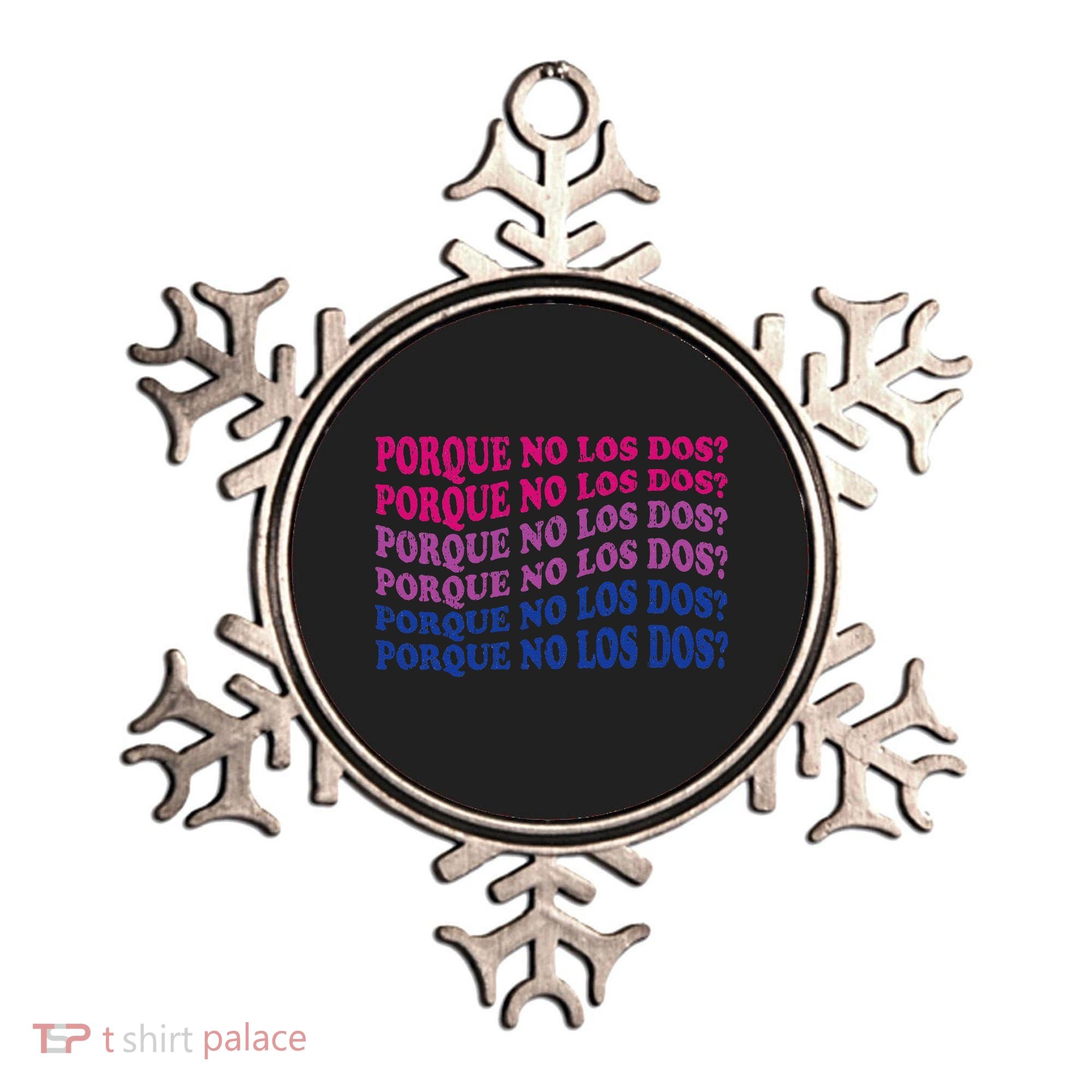 Porque No Los Dos Why Not Both Spanish Mexico Bisexual Pride Ornament