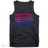 Porque No Los Dos Why Not Both Spanish Mexico Bisexual Pride Tank Top thumb 0