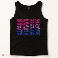 Porque No Los Dos Why Not Both Spanish Mexico Bisexual Pride Tank Top thumb 2