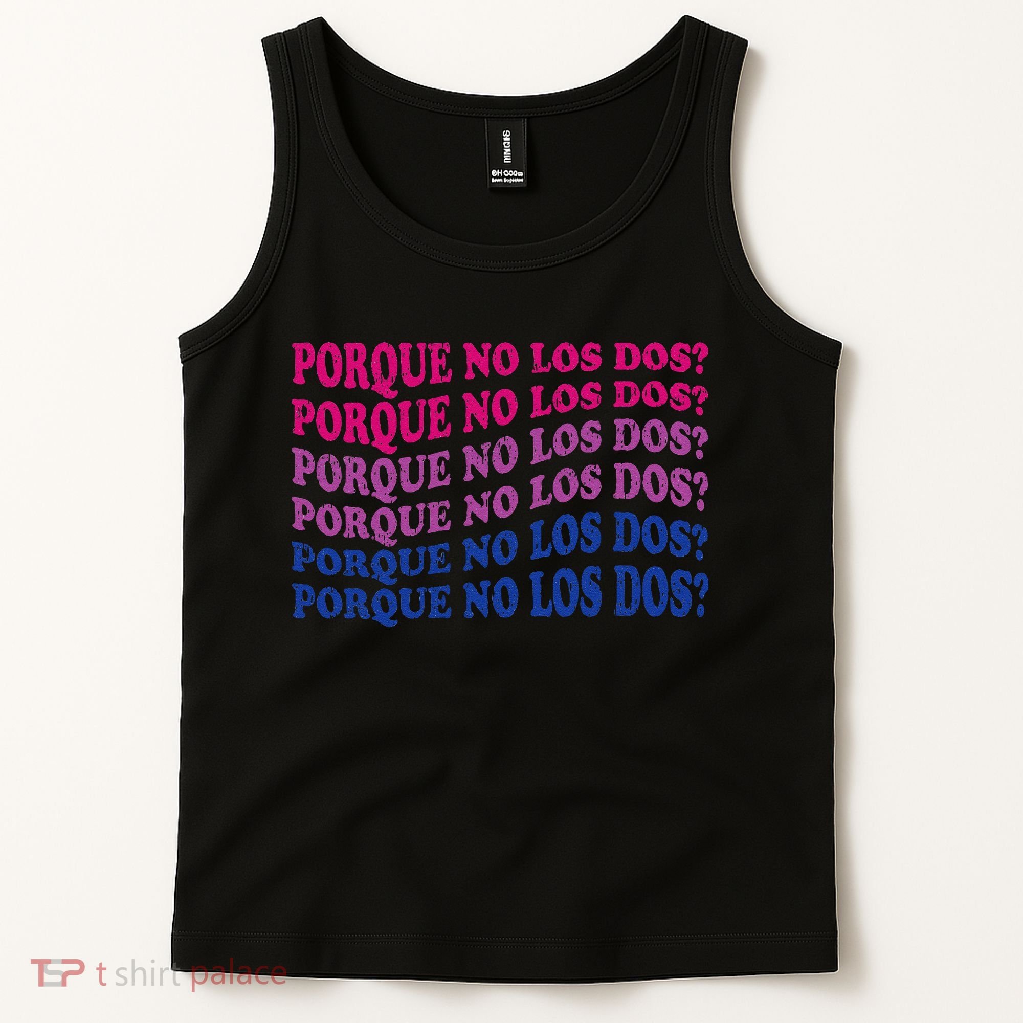 Porque No Los Dos Why Not Both Spanish Mexico Bisexual Pride Tank Top
