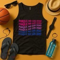 Porque No Los Dos Why Not Both Spanish Mexico Bisexual Pride Tank Top thumb 4