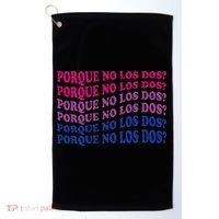 Porque No Los Dos Why Not Both Spanish Mexico Bisexual Pride Golf Towel thumb 0