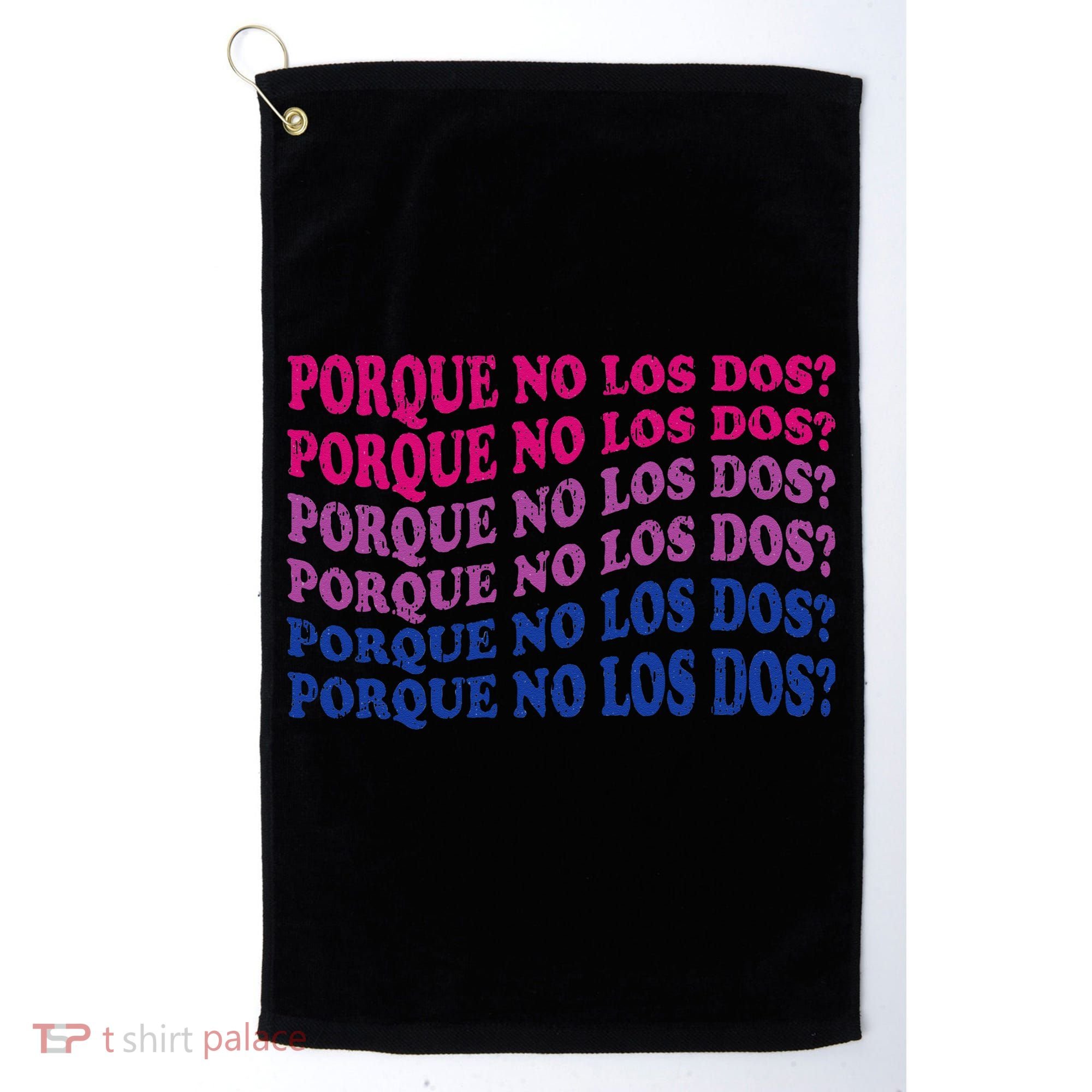 Porque No Los Dos Why Not Both Spanish Mexico Bisexual Pride Golf Towel